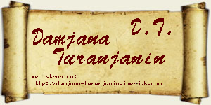 Damjana Turanjanin vizit kartica
